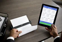 iPad imprimant sans fil vers une imprimante mobile PJ800